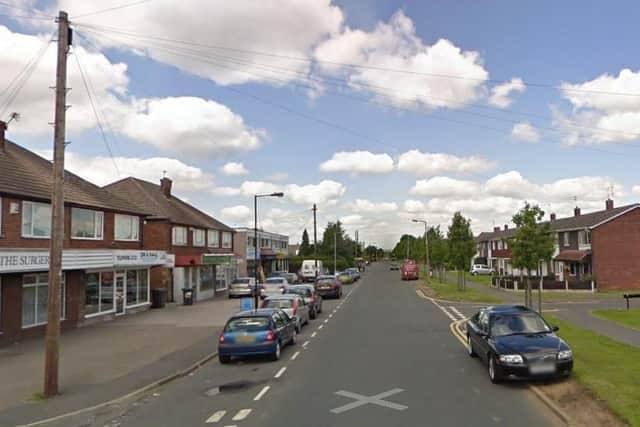 A woman was robbed in Edenthorpe, Doncaster, yesterday morning