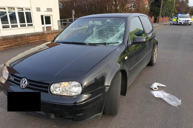 A driver tested positive for drugs after a collision in Doncaster