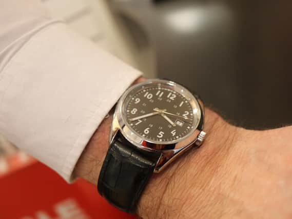 Guy Holland's bespoke watch which went to G7 summit.