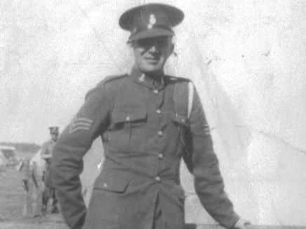 Sgt Harry Holgate in Palestine in 1941