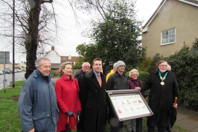 The new Tickhill history boards launch