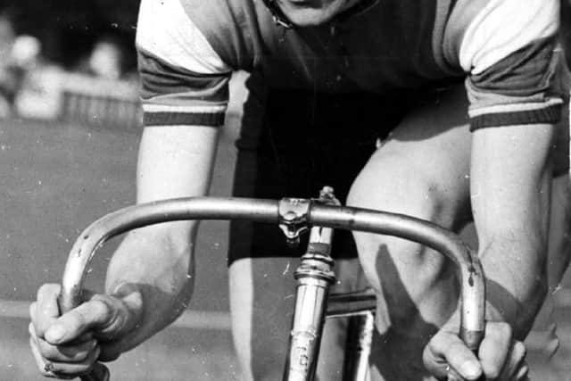Doncaster cyclist Tommy Simpson in training in the 1960s