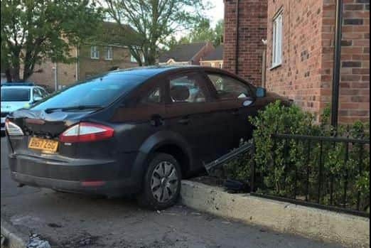 A car crashed into a house in Stainforth, Doncaster.