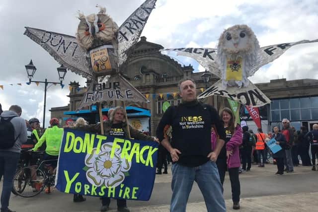 Councillor Dave Shaw with fellow protesters. Picture: George Torr/Local Democracy Reporting Service