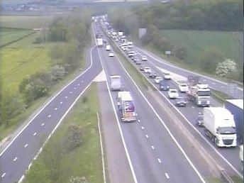 Emergency services are dealing with a multi-vehicle collision on the A1M in South Yorkshire