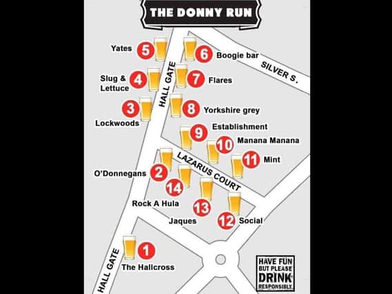 The route of The Donny Run (Photo: Facebook/Donny Run).