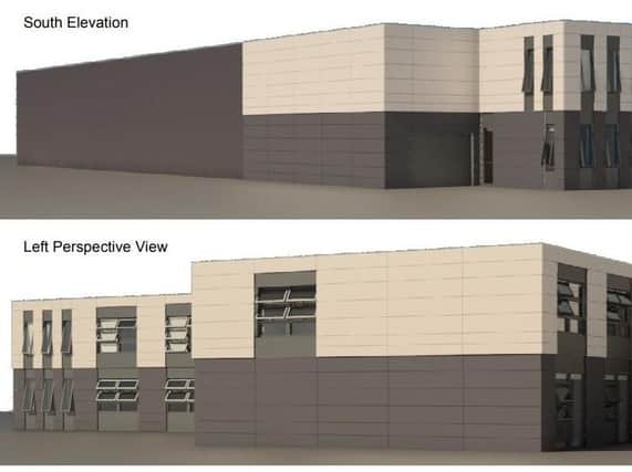 Artists impression of the planned new Doncaster ambulance station