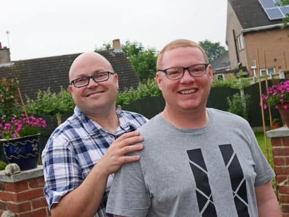 Carl and Wayne Hodgkinson-Shearing have been fostering for three years and are enjoying family life
