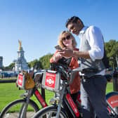 Santander Cycles are a great way to visit London landmarks