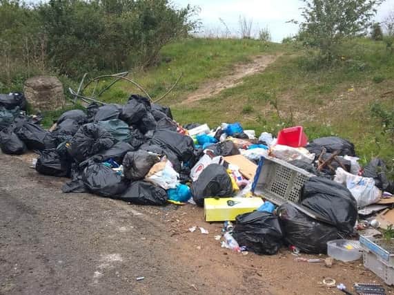 Rubbish was dumped in Hexthorpe, Doncaster