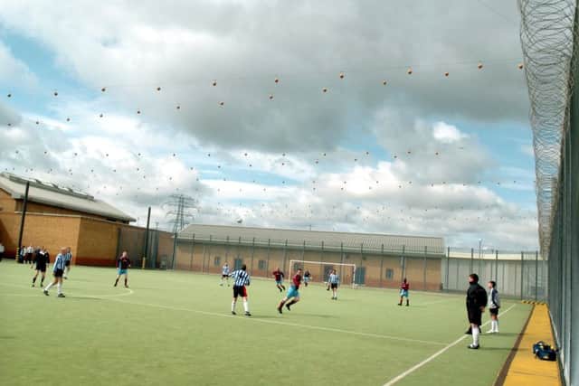 prisonff    Doncaster Prisoners v Johnny Quinn Allstars at Doncaster Prison in aid of the Emlyn Hughes Cancer Appeal