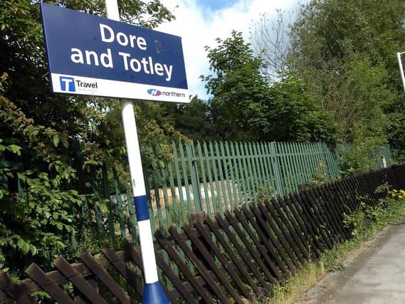 The incident took place at Dore and Totley station.