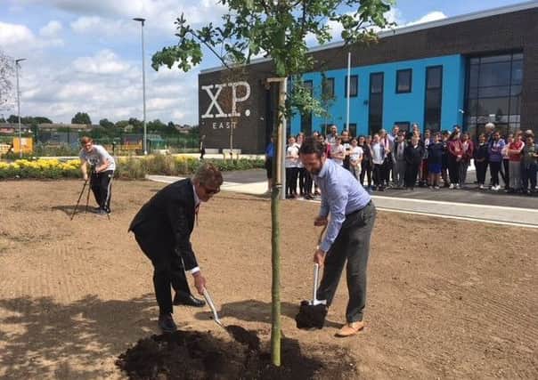 Students at XP East, Doncaster were part of the launch celebrations for their brand new school when invited guests joined them for a tree planting ceremony
