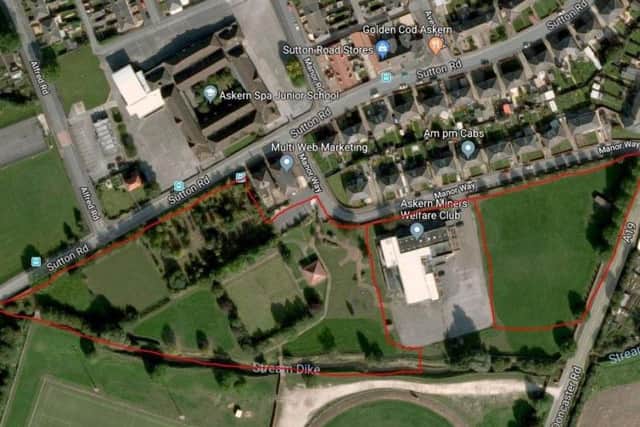 The site highlighted where Gleeson want to build 49 houses.