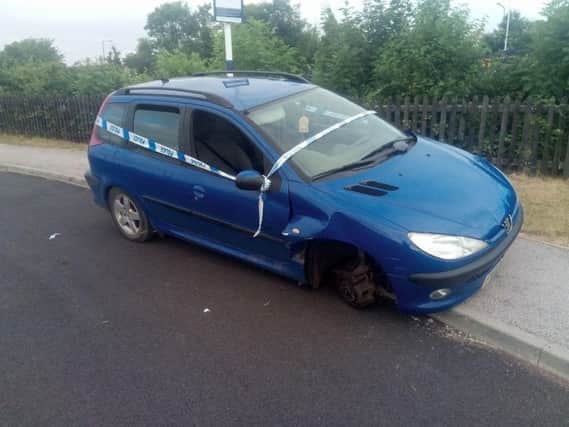 The car was dumped at Kirk Sandall railway station.