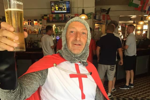 Doncaster England fan Terry Hill.