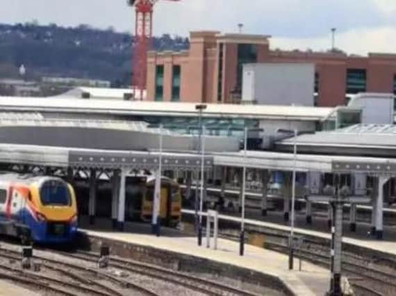 Trains to and from Sheffield are being delayed because of a fire