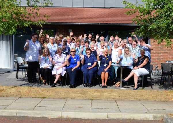 Staff and volunteers at Lindsey Lodge Hospice