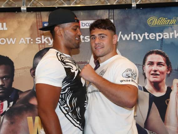 Nick Webb and David Allen face off at yesterdays press conference