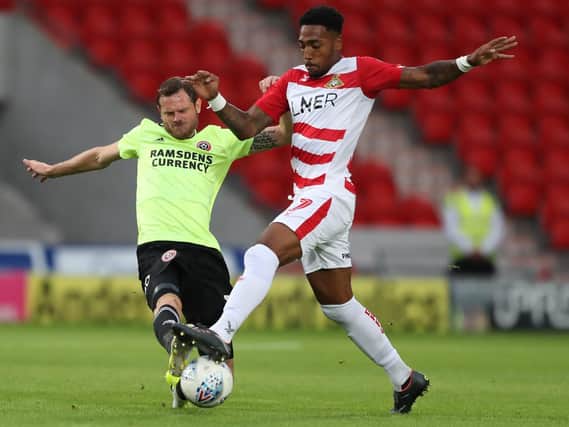 Mallik Wilks during the friendly with Sheffield United