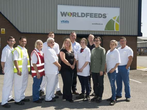 Staff at World Feeds, Thorne. Picture: Dean Atkins