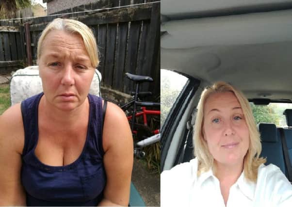 Nichola Burwood has been living with Lyme disease - that has now affected her heart and brain - for the past four years. Pictured right before the illness and left dealing with the condition