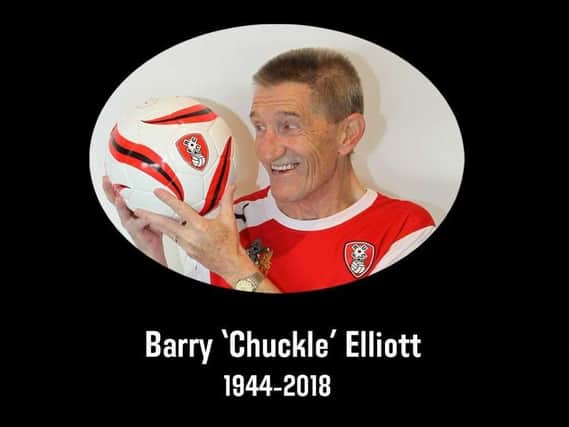 Both Rotherham and Ipswich fans paid tribute to the late comedy star