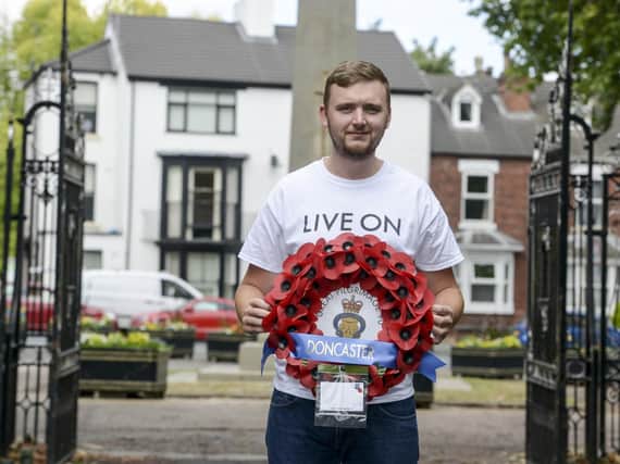 Tom Heath who has become Chairman of Doncaster Royal British legion at the age of just twenty. PIcture: Dean Atkins
