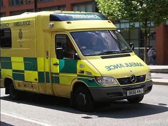 Emergency services helped a man after a suspected overdose