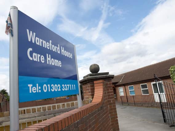 Warneford House care home on Tenter Balk Lane in Doncaster