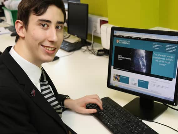 Jack Parkinson will study computer science at Cambridge