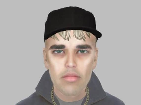 The e-fit released by detectives investigating the alleged assault on St Peter's Road in Balby, Doncaster