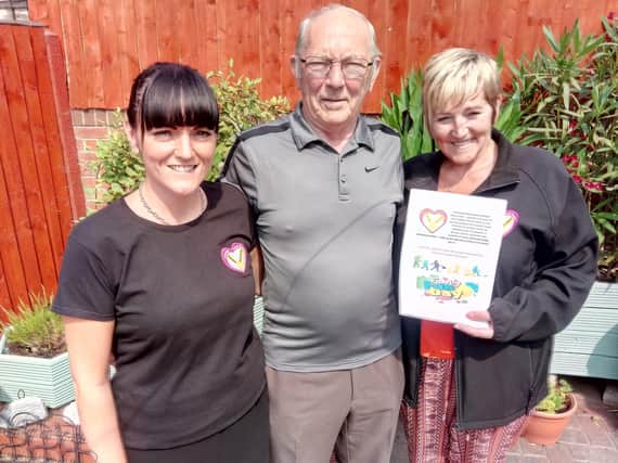Doncaster Cancer Support trustees Dawn Dowling, left, and John Allen, middle, pictured with Michelle Wilkinson, right, who has used the service and is now helping raise money for its work 
Picture:  David Kessen