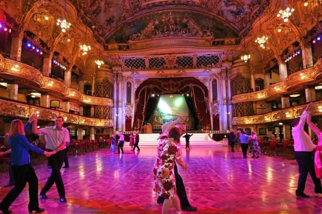 The wonderfully ornate Blackpool Tower ballroom.