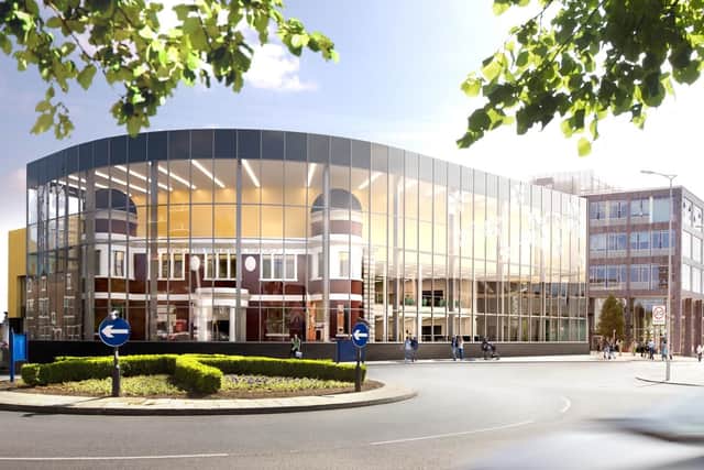 The proposed new library and museum in Waterdale