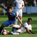 Romario Vieira, pictured in action for Leeds.