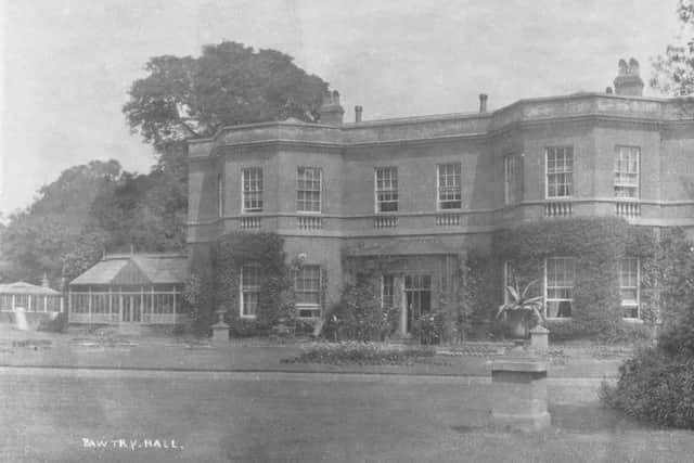 Bawtry Hall facing south and east