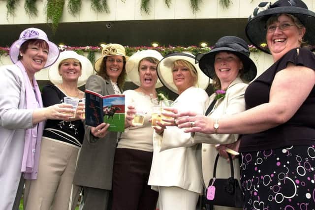 Doncaster news: 11/9/2003.

Ladies' Day race goers: The Asda Belles, who work at the supermarket chain's Carcroft store are, from left, Grace Curtis, Jane Storey, Elaine Sharpe, Jackie Baghurst, Angie Parr, Jill Carolan and Anne Hibbett.