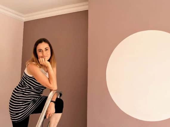 Doncaster DIY Blogger Vikkie Richmond on her step ladder
