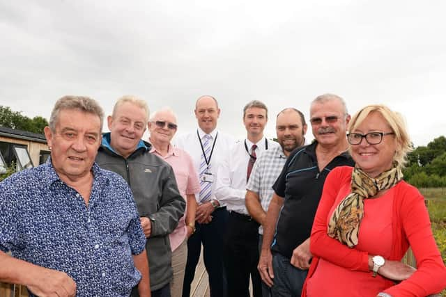 L-r Tony Sockett, of Bentley Area Commumity Partnership, Jeremy Turner, Warmsworth Environmental group, Francis Jackson, Friends of Askern Lake, Andy Rutherford, DMBC Head of Street Scene and Highways Operations, David Kessen, Doncaster Free Press, Andy Dalton, Nature Reserve Gareway Manager, Don Crabtree, Friends of Sandall Park and Clarissa Jackson, Warmsworth Environmental Group. Picture: Marie Caley