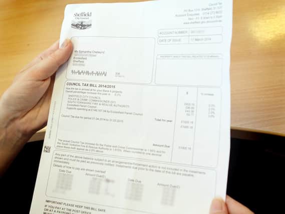 Council Tax bill for Sheffield City Council