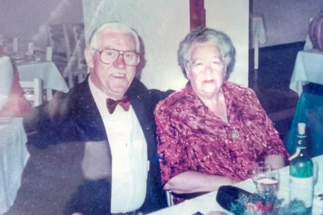 Les Wales, aged 95, from Balby, served with the Royal Army Service Corps during World War War Two. He is pictured with his wife Anna, who he met while serving with the army in Italy