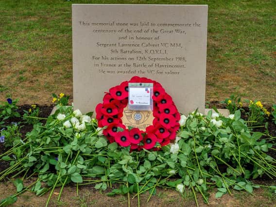 Sgt Laurence Calvert memorial