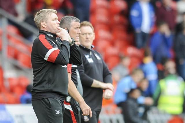 Grant McCann during the win over Bradford City. Picture: Dean Atkins