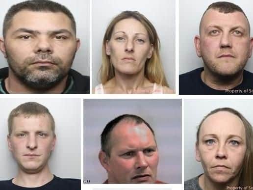 Pictured in collage L-R: Top row - Tommy Lee Smith, Stacey Jane Bowman, Jonathan Stray. Middle row - Jack Daniel Pye, Michael Scholey, Jacqueline Joan Williams.