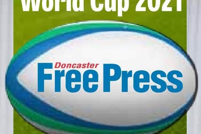 World Cup 2021: Touch Down in Doncaster campaign logo
