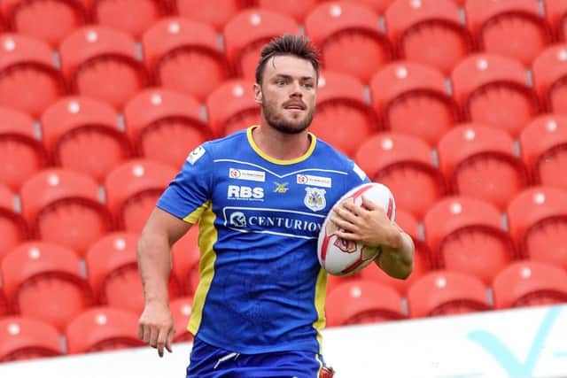 Brad England scored a try for the Dons in their play-off semi-final defeat to Workington