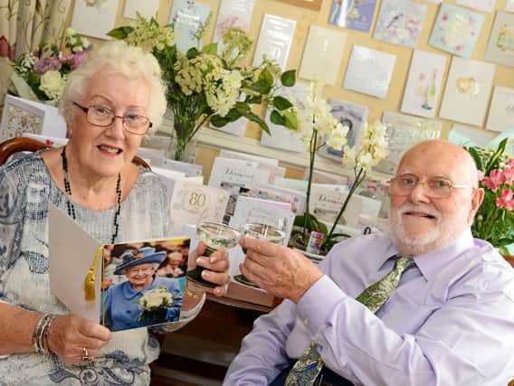 Josephine and John Share, of Warmsworth, pictured celebrating their Diamond Wedding Anniversary and Josephine's 80th birthday.