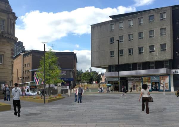 Work is progressing well on revamping Sheffields historic Fitzalan Square with a new image revealing how the area will look in the near future.