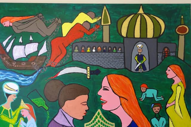 Art by Town Moor-based artist, Chinwe Russell, who has won, one of 12 places on the renowned RAW Talent programme and is appearing at the art&York show from October 26